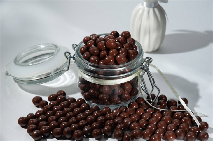 Рисовые шарики в молочном шоколаде, 10 мм