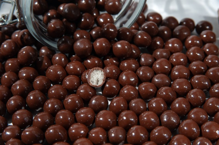 Рисовые шарики в молочном шоколаде, 10 мм