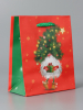 Пакет подарочный "Новогодний домовенок", 14.5×11.5×6.5