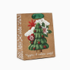 Пакет подарочный новогодний крафтовый "Новогодняя елочка", 15×12×5.5
