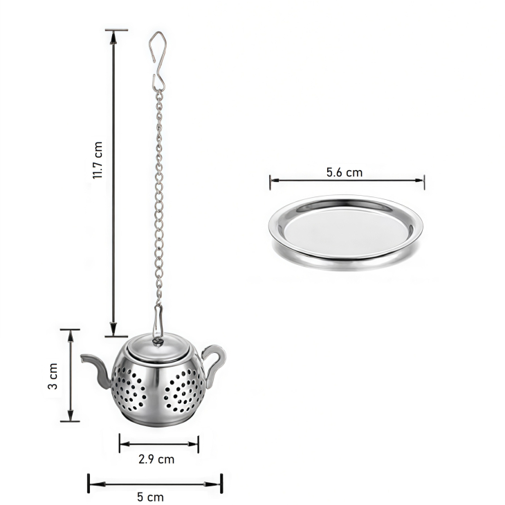 Ситечко для чая "Чайник", с подставкой